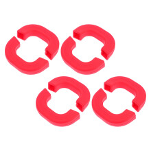 8Pcs Heat Resistant Silicone Handle Covers Red Pot Sleeve for Skillets