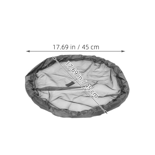 Black Floating Island Planter for Pond Fish Protection 1