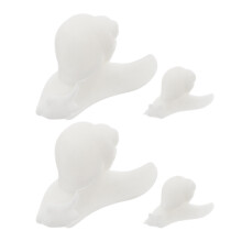 4Ud Mini Caracol Resina Blanca DIY Para Decoración Hogar