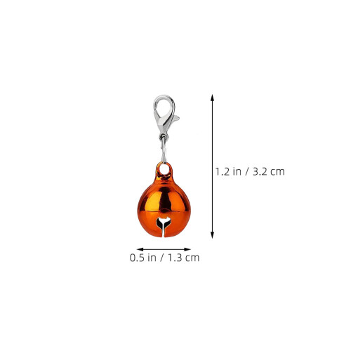 45Pcs Assorted Pet Bells Copper Collar Charms DIY Keychain Accessories 1