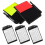 5Set Set Red Yellow Calcio Per Arbitri Materiale PVC Portatile 1