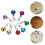 45Pcs Assorted Pet Bells Copper Collar Charms DIY Keychain Accessories 10