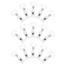 15Pz Clip Etichette Trasparenti in Per Retail E Animali