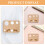 Accessorio Legno Occhi Sicurezza Per E Peluche Khaki 7