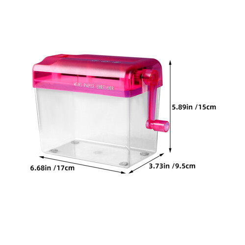 2Pz Mini Trituratore Manuale Portatile Per Documenti 1