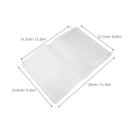 1Conjunto Capa Protetora Transparente Para Caderno PVC Impermeável 2