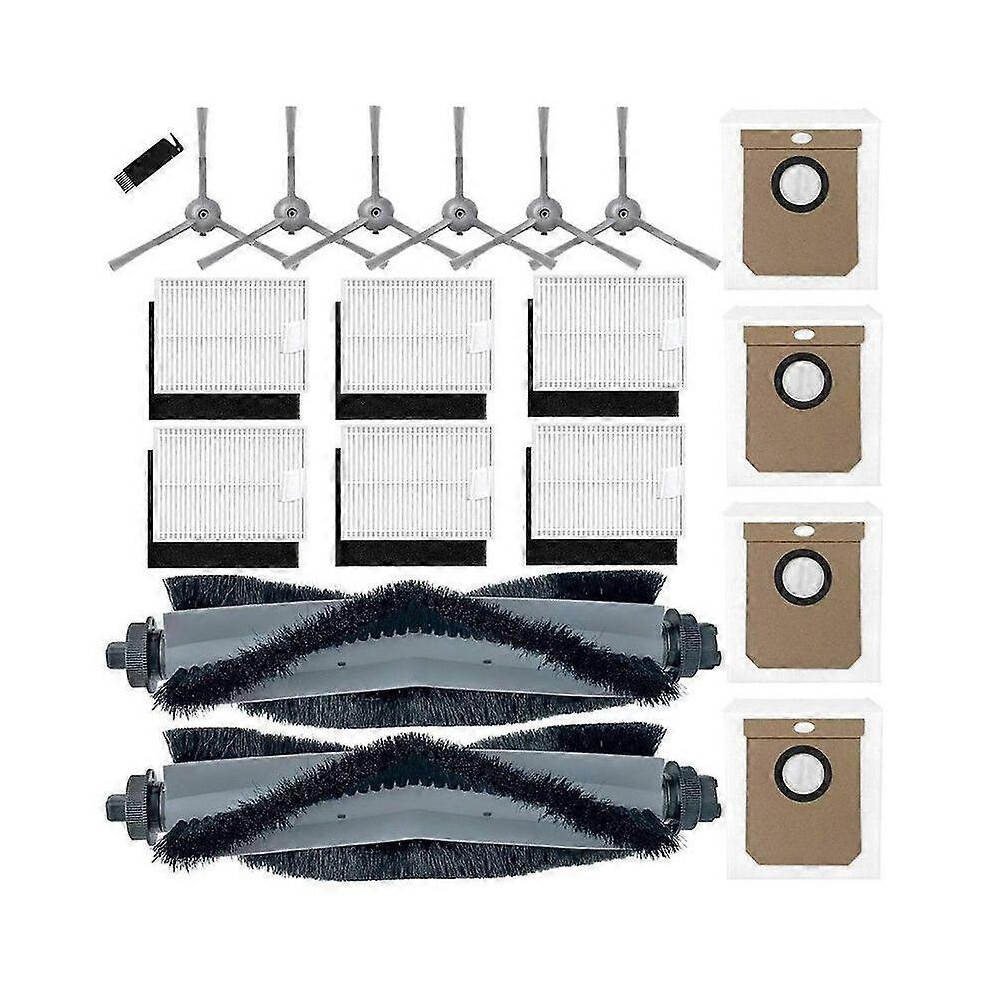 Kikidex (As Show, One Size) For Clean L60 / L60 Hybrid / L50 Robot Vacuum Cleaner Main Side Brush Hepa Filter Dust Bags Accesso