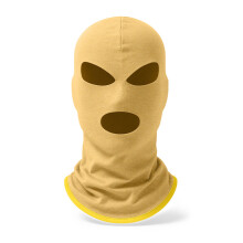 Koudbestendig gezichtsmasker-citroengeel Driegaats model