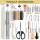(As show, One size) 53 Pcs Bookbinding Kit, Book-Binding Kit for Beginners, BookBinding Materials, BookBinding Tools with Bone Folder 2