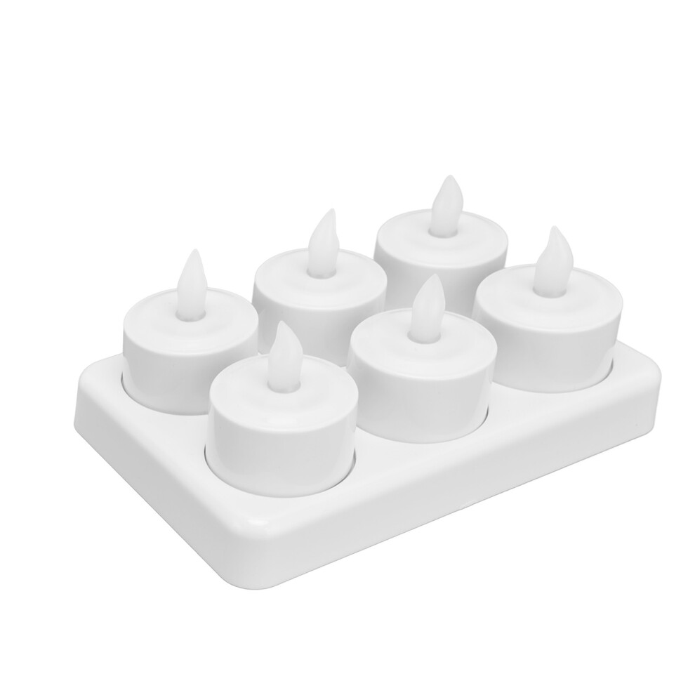 Warm White LED Tea Light Candle 4x4.6cm 40H, US Plug-image-OPC-PMQMF2V-NEW