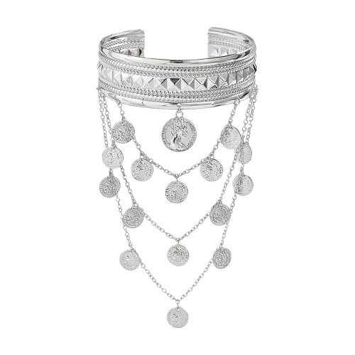 Stilvolles Metall-Armband mit-Silber Abschnitt 2