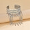 Stilvolles Metall-Armband mit-Silber Abschnitt 2 5