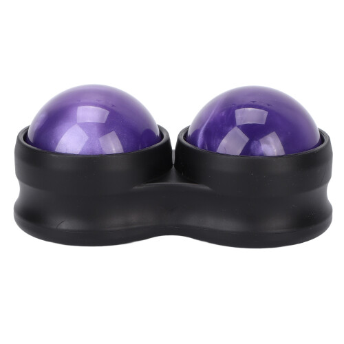 Double Massage Ball Myofascial Relief Tool for Back Pain Purple