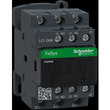 TESYS D - 3-POLET KONTAKTOR, AC3 - 9A, INGEN+ NC HJÆLPEKONTAKTER, 24 VAC 50/60HZ SPOLE, SKRUESLUTTER