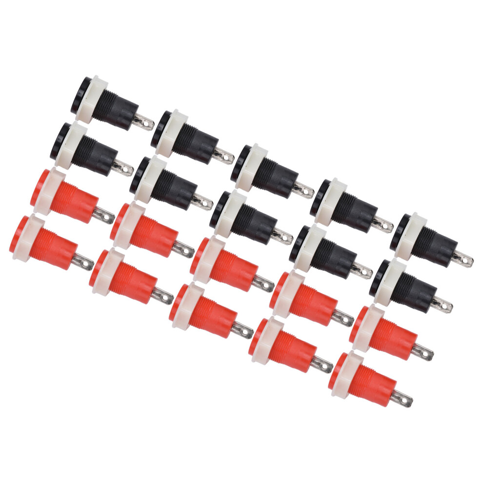 Durable Brass Binding Terminals 1Kv 32A 20Pcs For 4Mm Banana Plugs 4611357837766