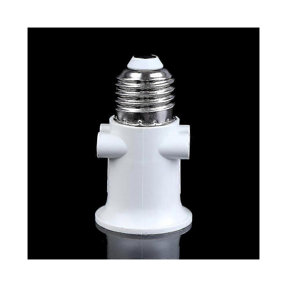 Kikidex (As Show, One Size) Ac100-240V E27 Bulb Adapter Lamp Holder Base Socket Conversion With Eu Plug