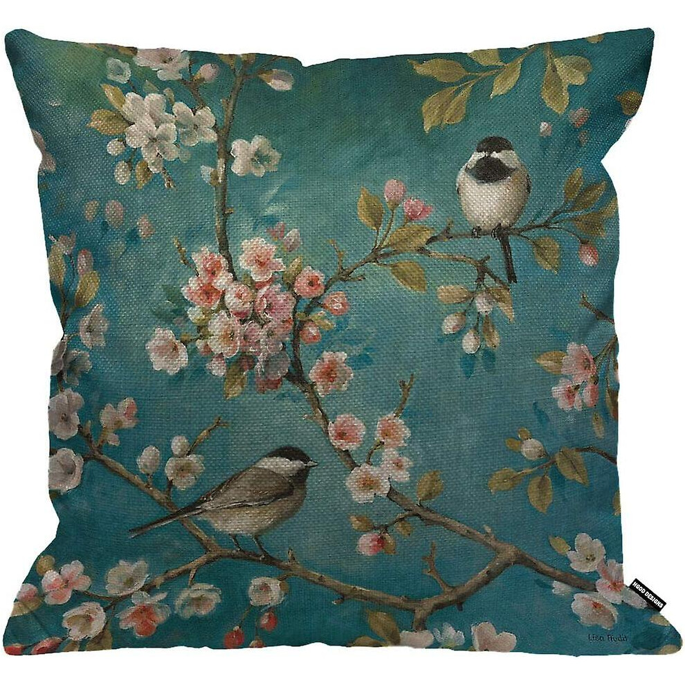Kikidex (As Show, One Size) Tree And Flower Cushion Cover Decorative Home Cushion Cover For 45X45cm
