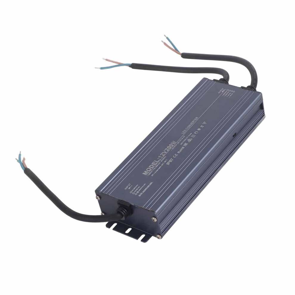Ip67 Waterproof Led Driver 200W 12V 16.6A Ac170-265V Power Supply For Lighting 8101357838321