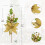 Oirse Set de fleurs décoratives or 2 pièces 28 x 50 cm 2