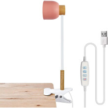 LANMOU Lampe de bureau LED avec pince rose 40cm