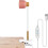 LANMOU Lampe de bureau LED avec pince rose 40cm 1