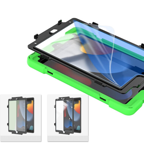 Étui pour iPad Mini 6ème génération 2021 avec Support Rotatif et Emplacement pour Stylet Vert 1
