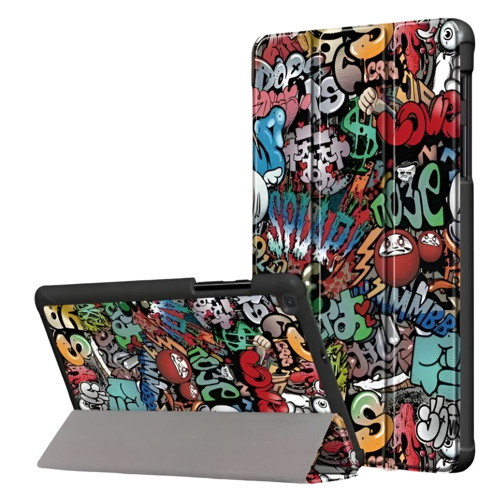 Graffiti Case For Samsung Tab A 8.0 - Magnetic Flip Cover With Stand For Galaxy Tab A 8.0 Inch T290 T295 Protective Folio 5906792668983