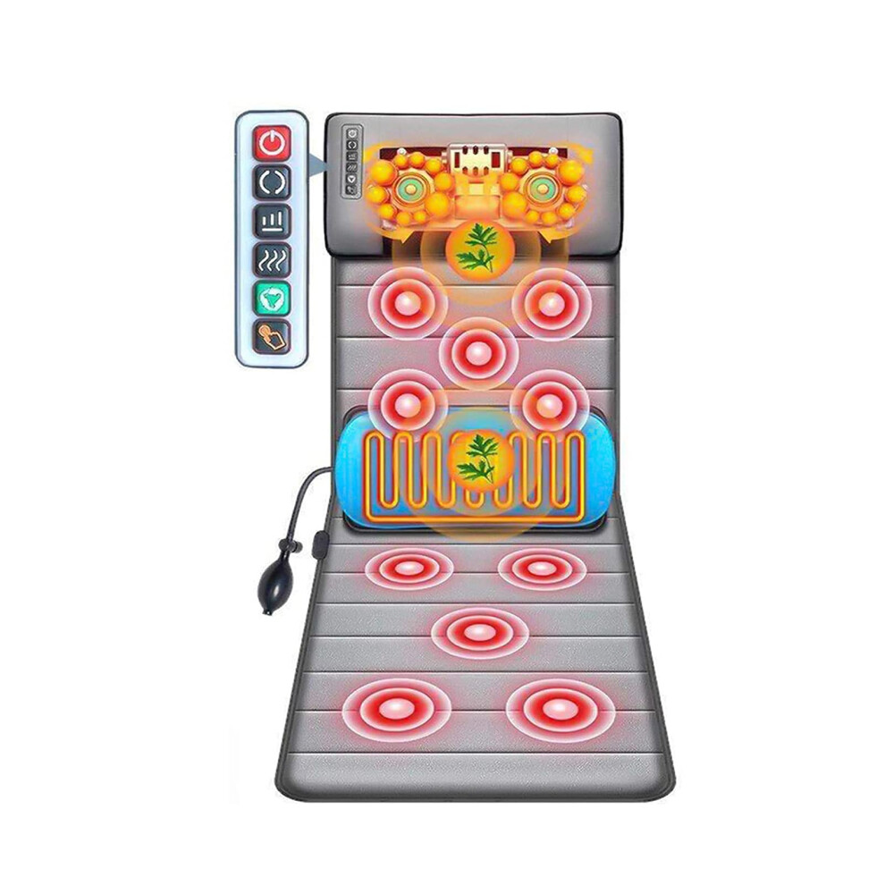 Cervical Vertebra Massager Neck Waist Shoulder Back Shiatsu Cushion With Heat Electric Mattress Pad Heating Pad