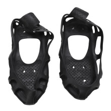 24 Spikes Anti-Slip Ice Cleats for Shoes & Boots, Rubber & Steel, Size L