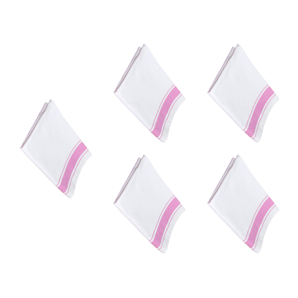 (Pink, 32x50cm5pcs) 5Pcs Scouring Cloth Cleaning Cloths Towels Kitchen Household Glass-image-OPC-PMQMNCD-NEW