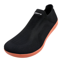 Chaussures de sport de course Ă enfiler respirantes en maille unisexe noires 38