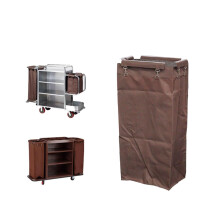 Multi-purpose Cleaning Car Replacement Bag, Large Capacity Housekeeping Janitorial Cart Bag, Heavy-Duty Oxford Cloth Liner