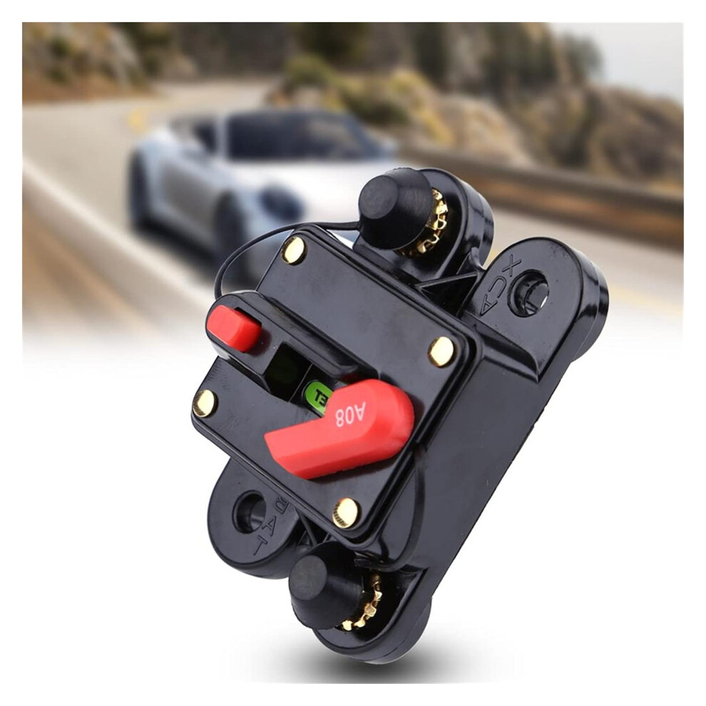 Circuit Breaker Dc 12V Resettable Fuse 80A For Car Voltage Protector Relay 9339159985151