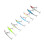 8-teiliges Köder-Set für Forellenangeln, 5 cm, 3 g, sinkend, Wobbler, Hardbaits 1