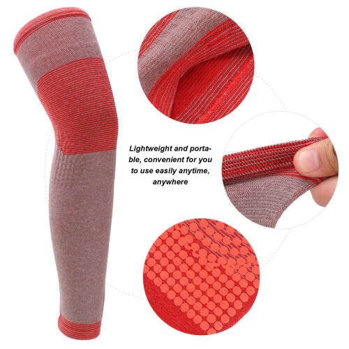 2pcs Breathable Compression Knee Brace Lightweight Warm Natural Heating M 2