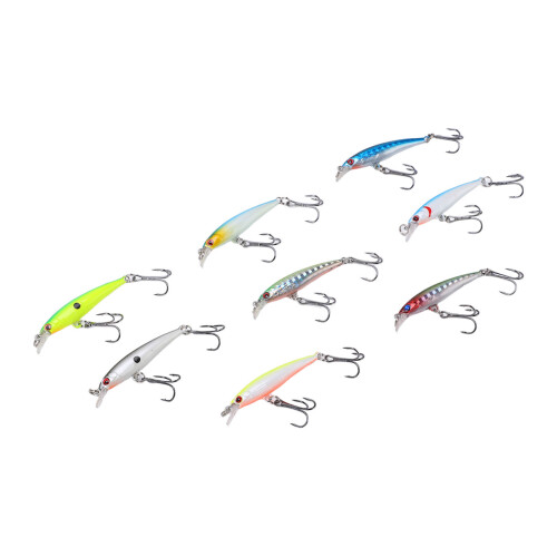 8-teiliges Köder-Set für Forellenangeln, 5 cm, 3 g, sinkend, Wobbler, Hardbaits 2