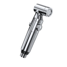 High Pressure Toilet Bidet Sprayer Head With Adjustable Water Flow For Home Bathrooms Easy Installation Upgrades Silver