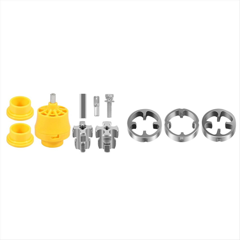 8Pcs Pvc Thread Maker Tool Pipe Threader Plumbing 4854161910830