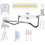 2X Ladder Rack Hanger, Storage Hook Wall Mount Multi-Purpose Garage Utility Heavy Duty 6
