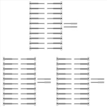 60er-Pack Kabelgeländer-Set, SST316-Spannvorrichtung und verdeckte Endkappe für Geländer, für Holz-/Eck-/Treppenpfosten