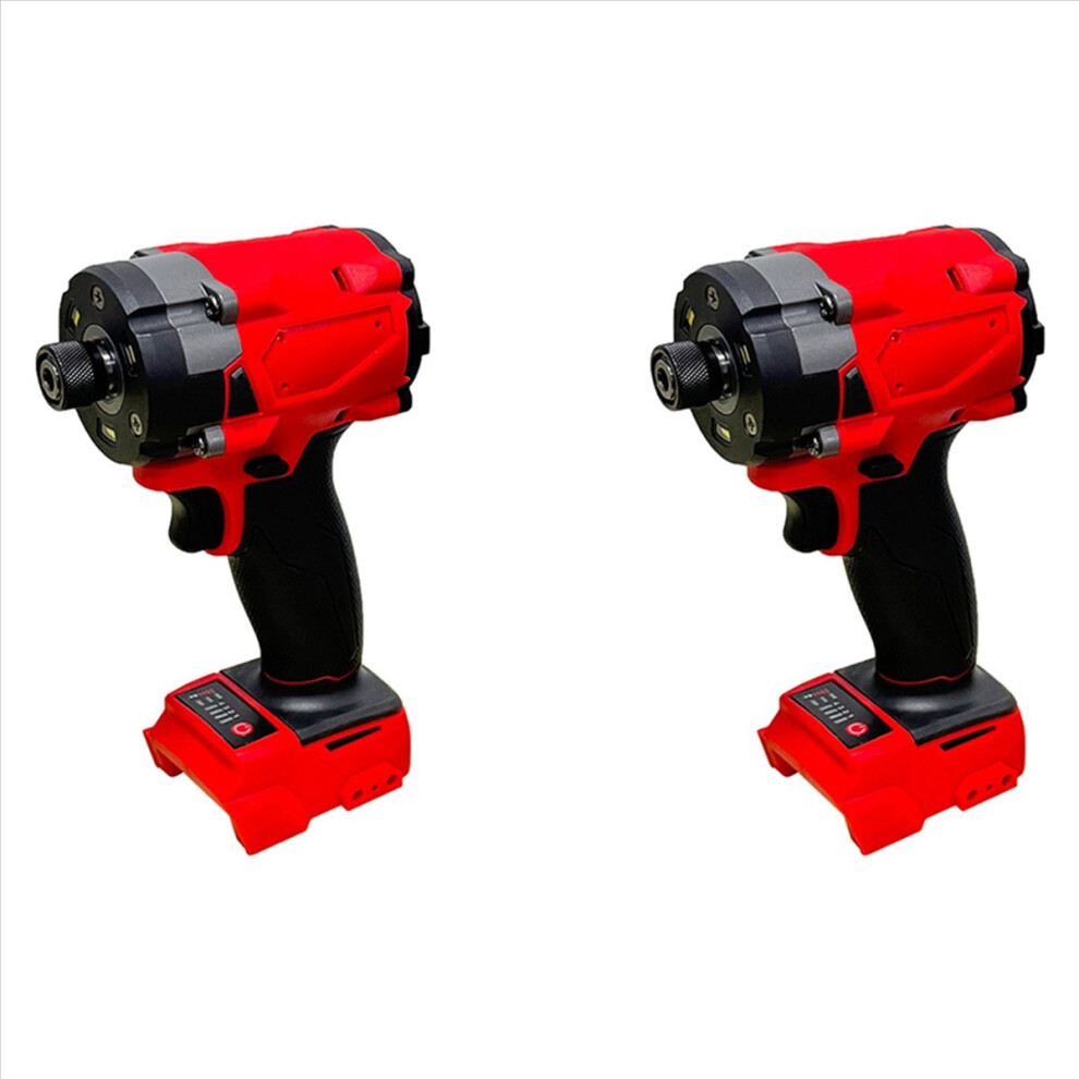 2X Brushless Impact Driver For 18V Cordless Rechargeable Lithium Battery 1/2 Wrench Screwdriver 4854161911219