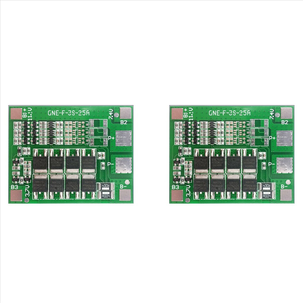 2X 3S 12V 25A Protection Board Lithium Battery Charger With Power Enhance Pcb 4854161911066