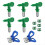5pcs Airless Sprayer Tips Reversible Nozzle with 2pcs Tip Guards 1