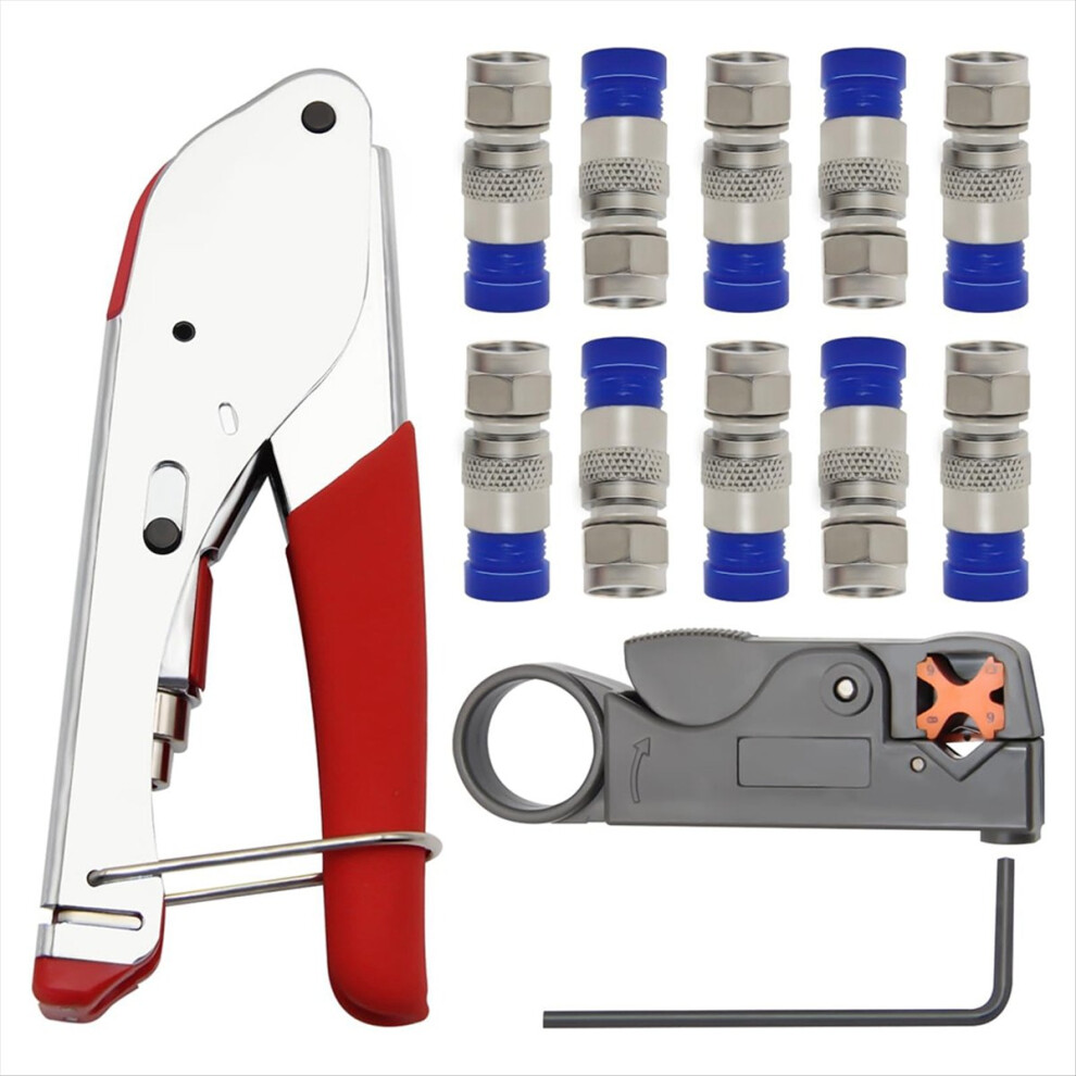 Coax Cable Crimper Kit For Rg59, Rg6, Coaxial 4854161914616