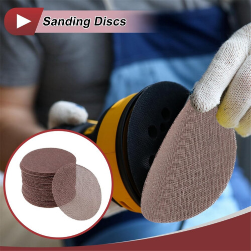 50 Pcs 5 Inch Abranet Sanding Mesh Anti-Clog Hook Loop Dust Free Net 2