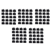 100 stuks zwarte verstelbare plastic kabelklemmen, zelfklevende autoklemmen, draadorganizer
