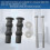 4er-Pack Universal-Toilettensitzschrauben 8