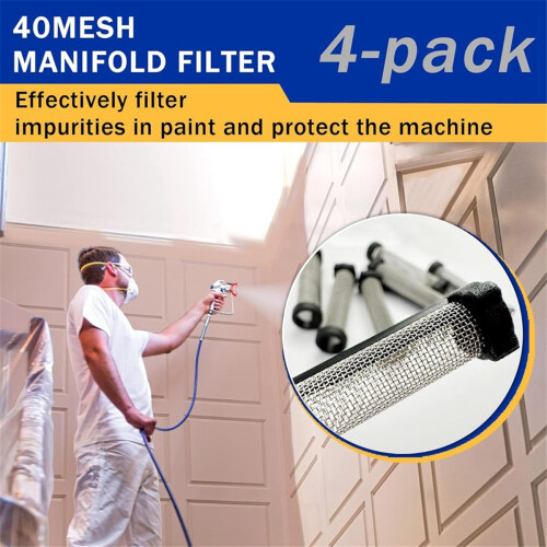 4 Stück 288747 Farbspritzgeräte-Siebe, 8er-Pack Filter für ProX7 2
