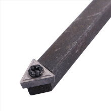1/4 Inch Mini Indexable Carbide Lathe Turning Tool Holder Bit Set with Inserts TCMT090204, 10 Pieces