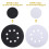 10 Pcs Soft Density Interface Pads 5inch 8 Holes Hook and Loop 7